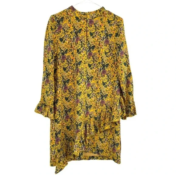 Madewell x Karen Walker Silk Floral Loretta Dress size 4 - Picture 1 of 12